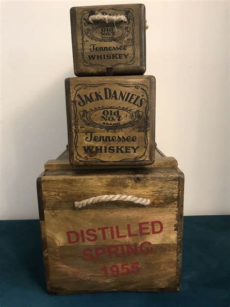 jack daniel's wooden box